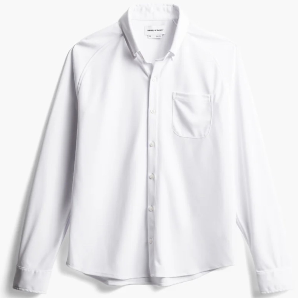 Men's Apollo Raglan Sport Shirt - White